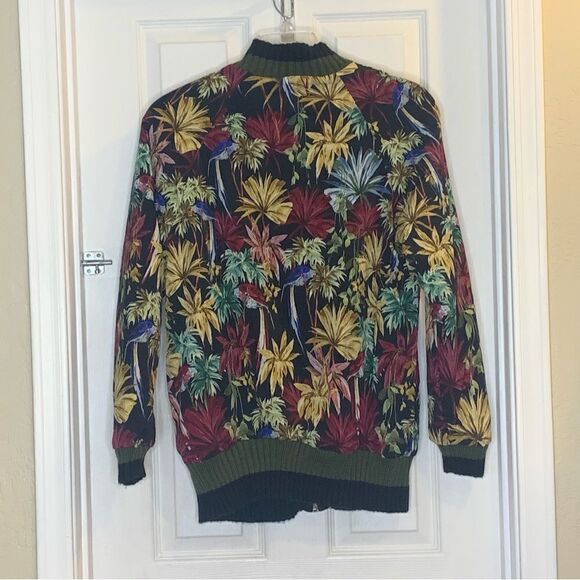 ZARA Tropical Hawaiian Bomber Jacket Size XS - Picture 13 of 13